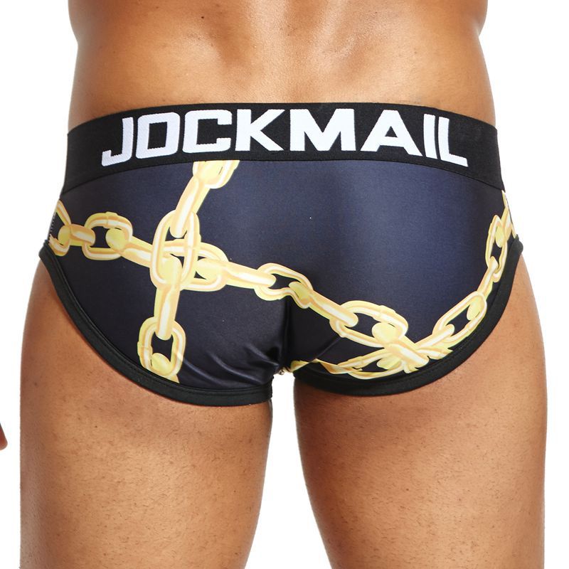 JOCKMAIL printing Men Sexy Men Briefs Breathable Mens Slip Cueca Male Panties Underpants Briefs Gay