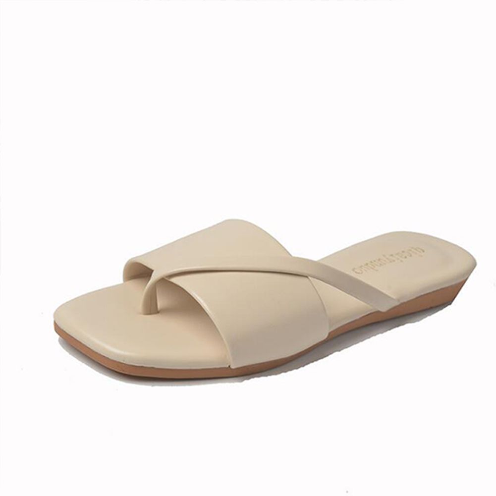 Yfashion 1 Pair of Women's Slipper Flat-bottomed Anti-skid Beach Flip-flop Slippers and Sandals