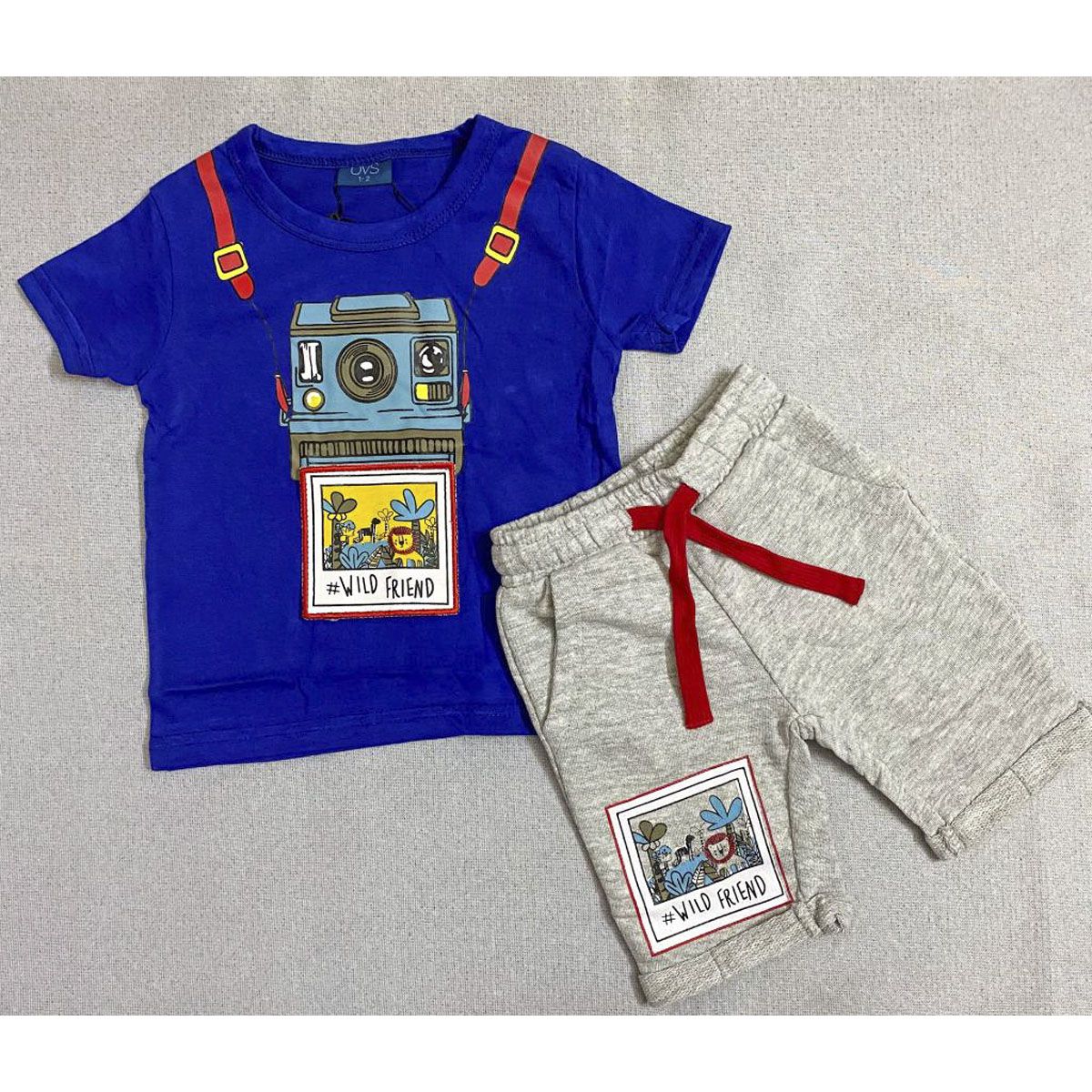 Baby Boys Half Sleeve T-Shirt and Half Pant Set