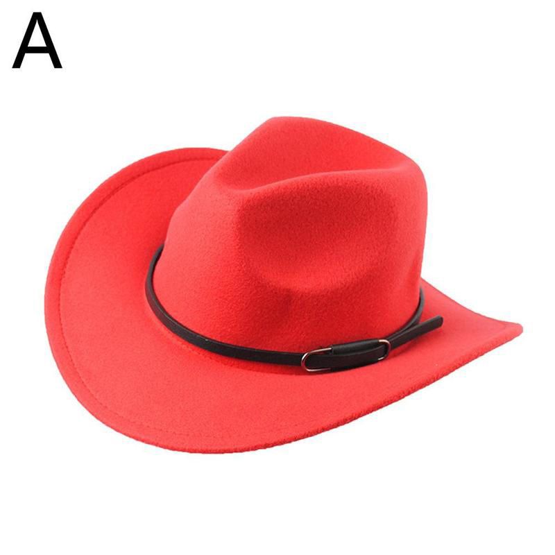 Western Style Cowboy Hat For Men Women Outdoor Wide Brim Faux Leather Black White Pink Summer Wide Brim Beach Travel Cap
