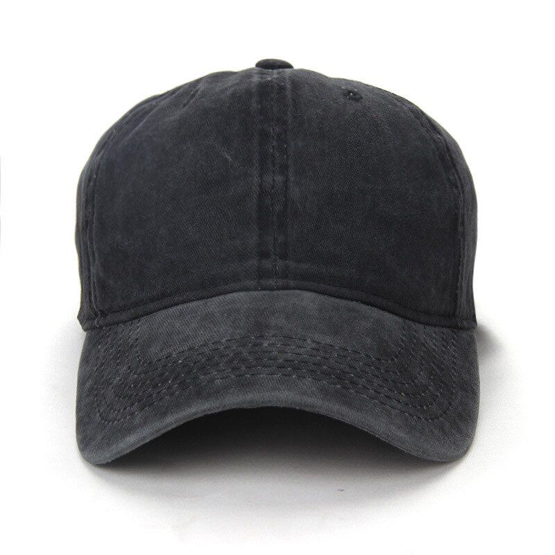 Solid Color Washed Cotton Cap for Men Women Hip Hop Snapback Caps Street Style Baseball Hat Outdoor Dad Hats