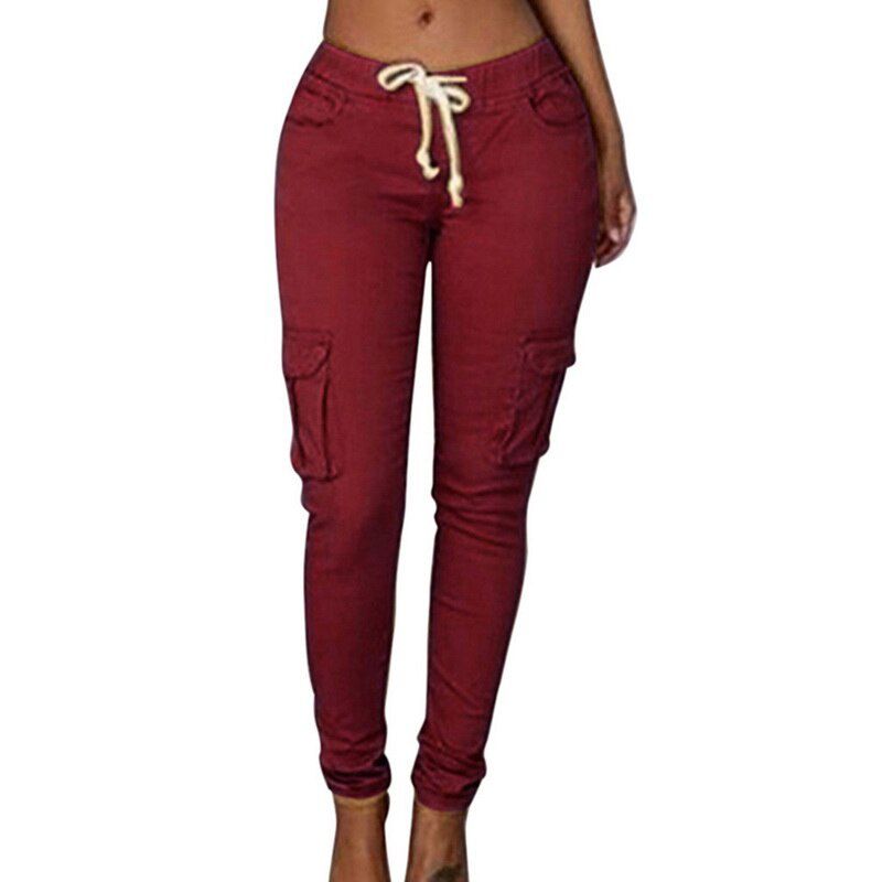 Women Cargo Pants Ladies Casual Harem Tactical Pant Women Military Clothing Multi-Pocket Joggers Sweat Pants