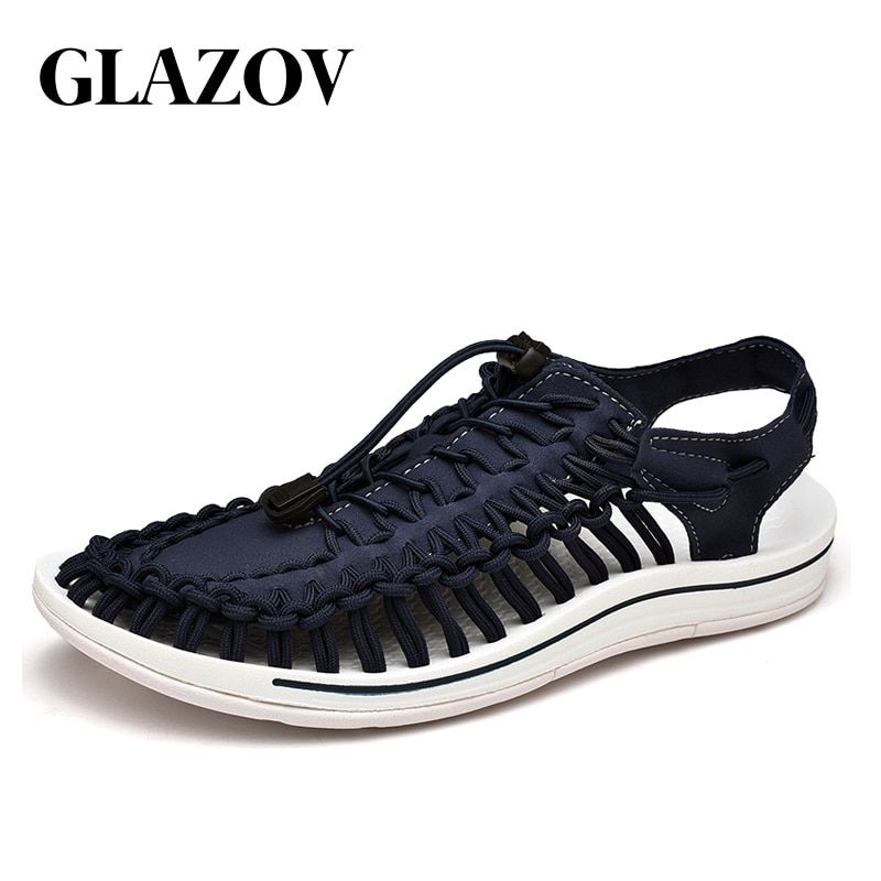 GLAZOV Brand 2020 Summer Sandals Men Shoes Quality Comfortable Men Sandals Fashion Design Casual Men Sandals Shoes Size 37-45