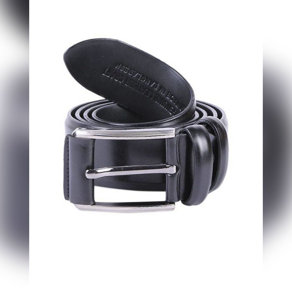 Black Leather Formal Belt For Men - Belt For Men