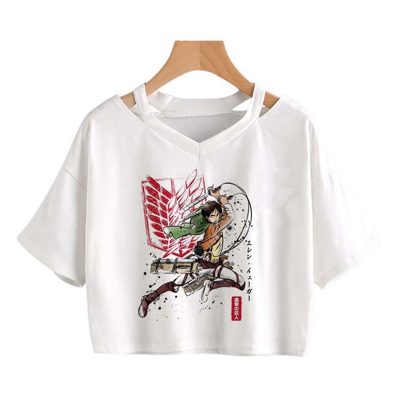 Japanese Anime Attack on  Cool Graphic T Shirt Shingeki No Kyojin T-shirt Manga Harajuku Tshirt Casual Top Tee Gothic Shirt