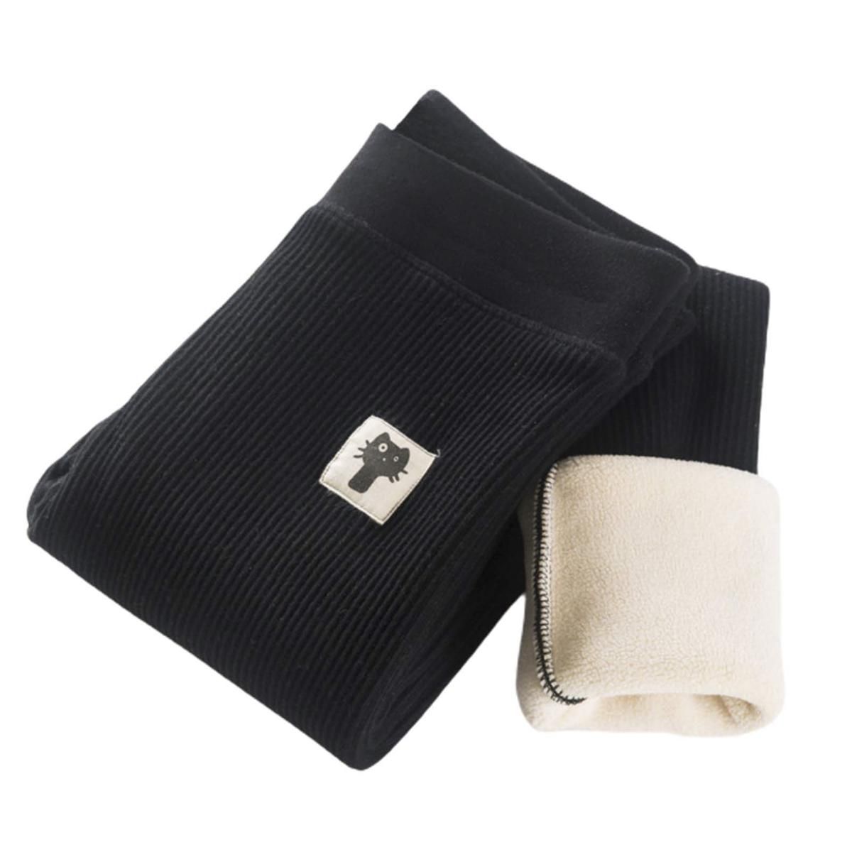 Women Trousers All Match Pure Color Stretchy Thermal Pants