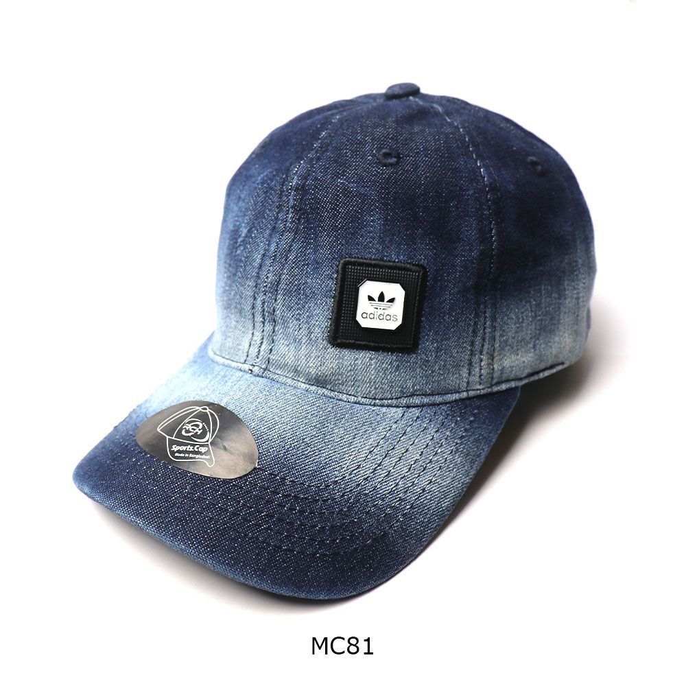 Men's Pure Cotton Curve Visor Adjustable Denim Cap