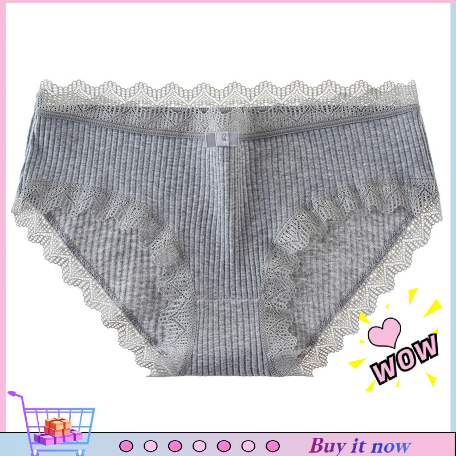 Female Underwear Thin Pure Color Lady Briefs