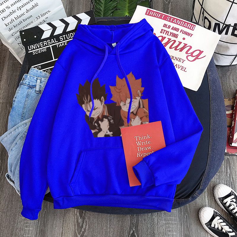 Anime Haikyuu Graphic Men Harajuku Funny Hoodies Sweatshirts Unisex Clothes College Pullovers Women Men Winter Oversized Hoodies