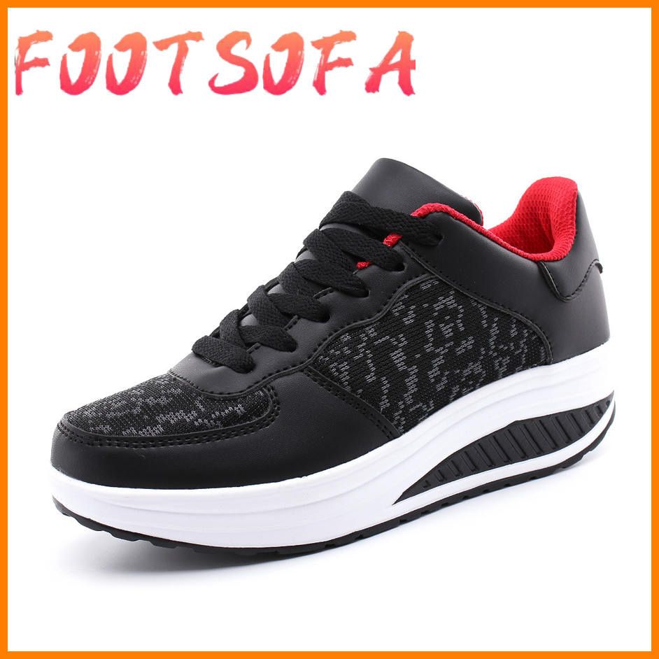 Fashion Women Shoes Leather Platform Shoes New Style Women Sneakers Ladies BreathableTrainers Light Weight Large Size Sneaker