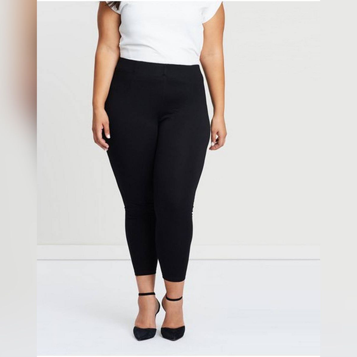Black Stitch Sports Workout Skinny Tights For Women