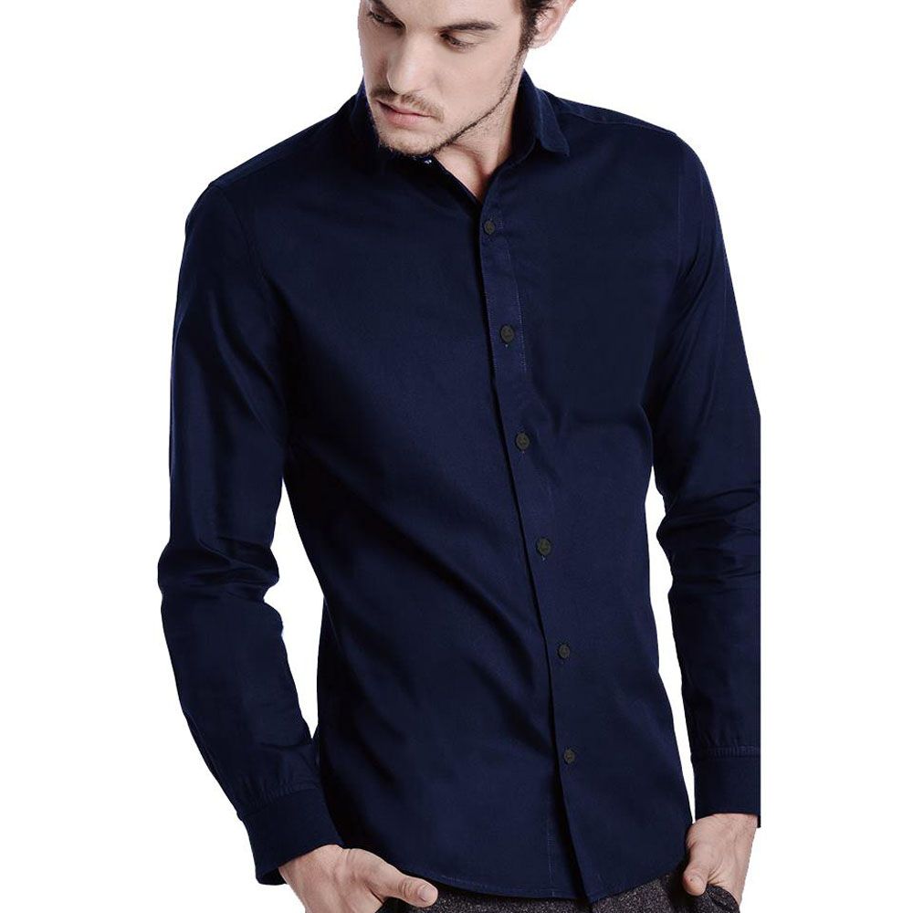 Navy Blue Shirt For Men