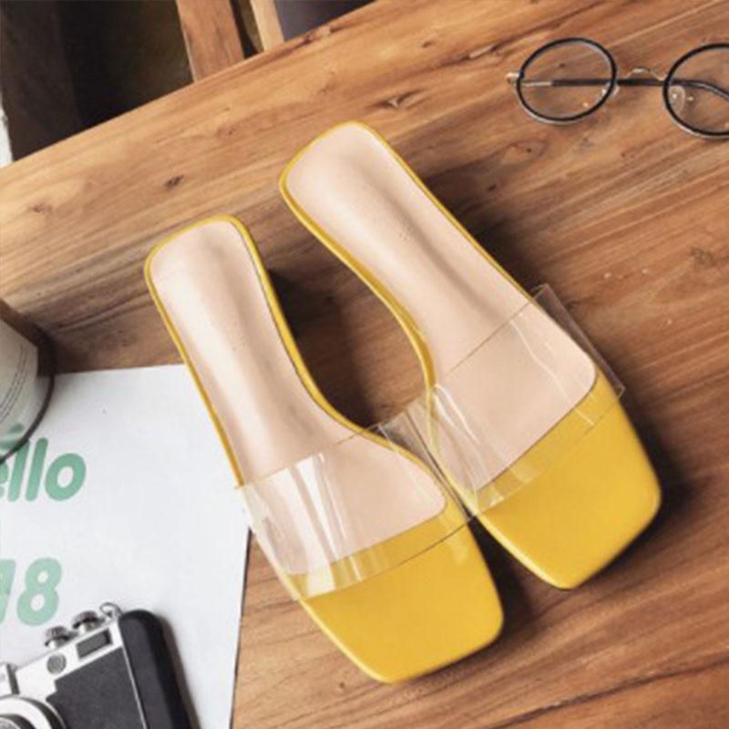【ALLGOOD】Women Summer New Style Transparents Elegant All-match Sandals
