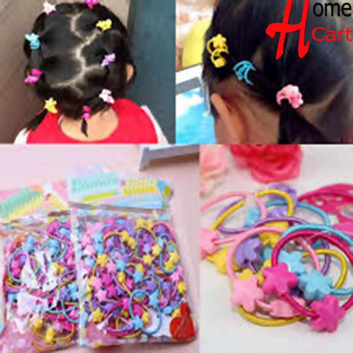 Hair Band For Girls - 20 pcs Multicolor