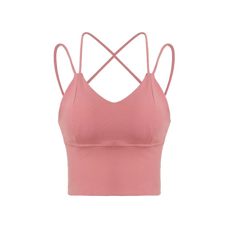 Women Fitness Bra Pull Up and Shock Proof Stretchy Activewear Tops with Breathable Mesh for Running Jogging Training Gym