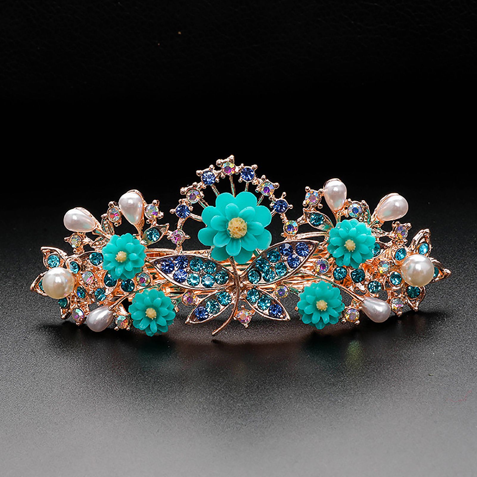 Hair Barrette Non-Slip Colorful Flower Butterflies Cute Hairpin