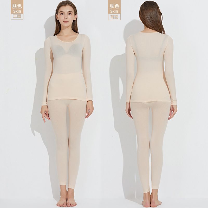 Seamless Elastic Thermal Inner Wear Thermal Underwear (Top & Bottom) For Woman