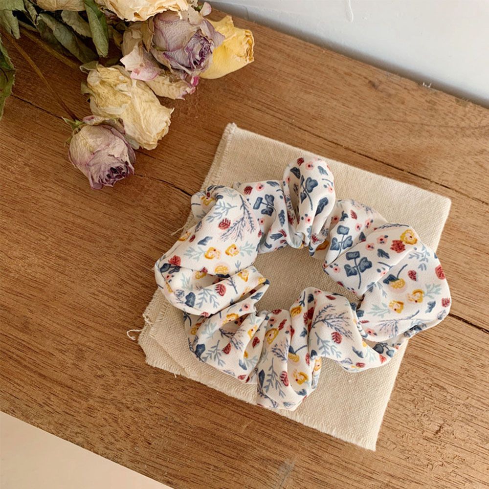 【BestGO】Head Rope Headdress Girls Elastic Women Flower Print Hair Tie Scrunchie Rubber Band Hair Rope