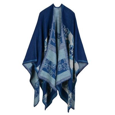 2020 New Fashion Winter Warm Plaid Ponchos And Capes For Women Oversized Shawls Wraps Cashmere Pashmina Female Bufanda Mujer