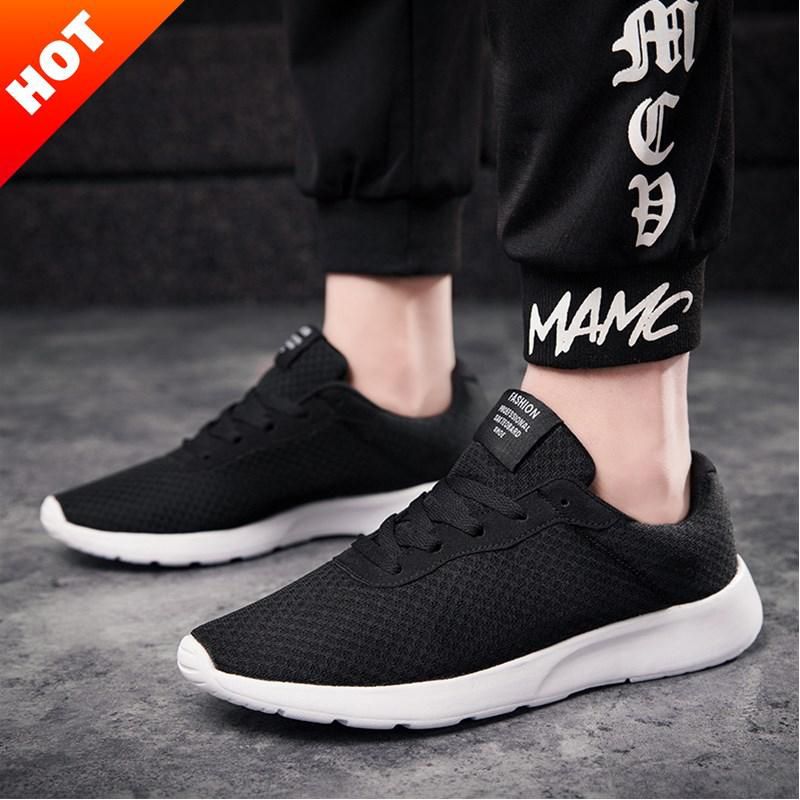 (Plus Size 39-47) Men's Fashion Sneakers Casual Sport Shoes Breathable Running Jogging Shoes - intl