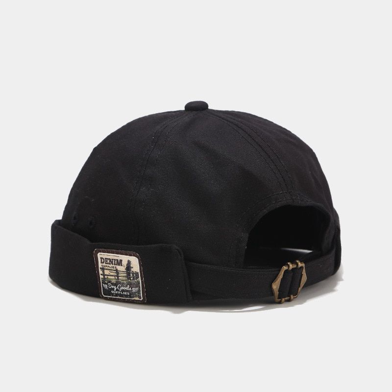 Vintage Docker Cap Brimless Hat Breathable Beanie Hats Cotton Retro Adjustable Literary Landlord Sailor Cap Women Hop Hat