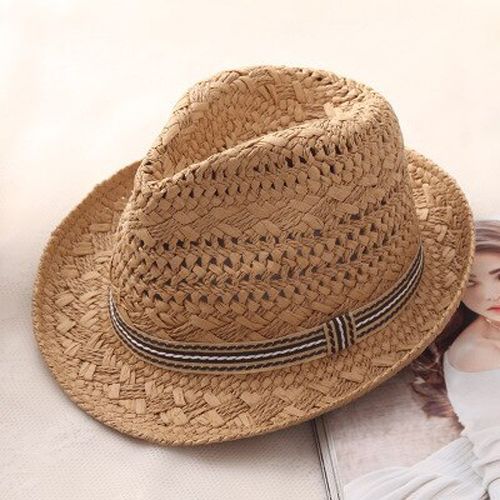 Summer Beach Sun Men Panama Straw Casual Male Fedora Hat For Men And Women's Fashion Brand Visor Cap