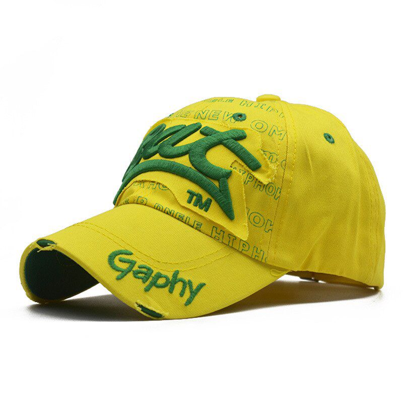 Baseball Caps Hats Men Curved Brim Snapback Caps Fitted Unisex Casual Hat Casquette Women'S Hip Hop Hats Damage Cap
