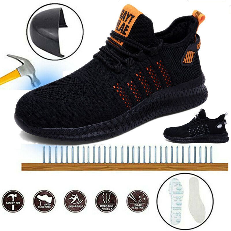 Safety Shoe Low Cut Steel Toe Cap Safety Shoes Boot Non-Slip Steel Toe Work Boots Breathable Hiking Climbing