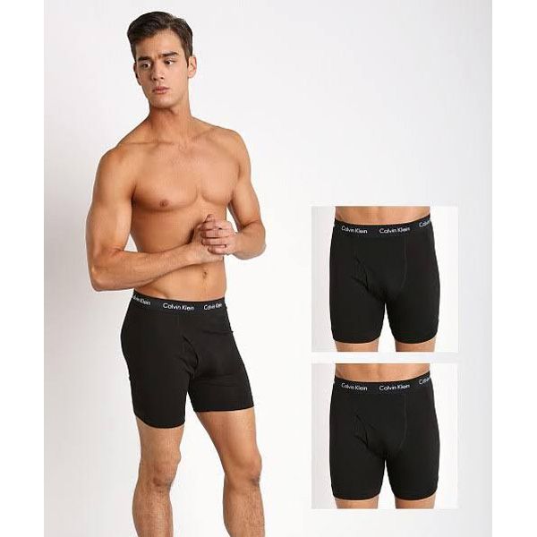 Pack of 2 - Men’s Black Cotton Boxer