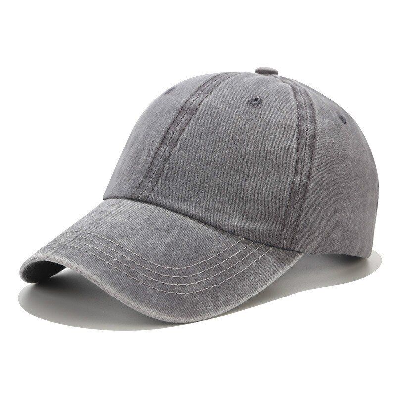1pc Spring And Summer Outdoor Unisex Adjustable Sun-proof Cap With Wide Brim Contracted Design Solid Color Baseball Caps
