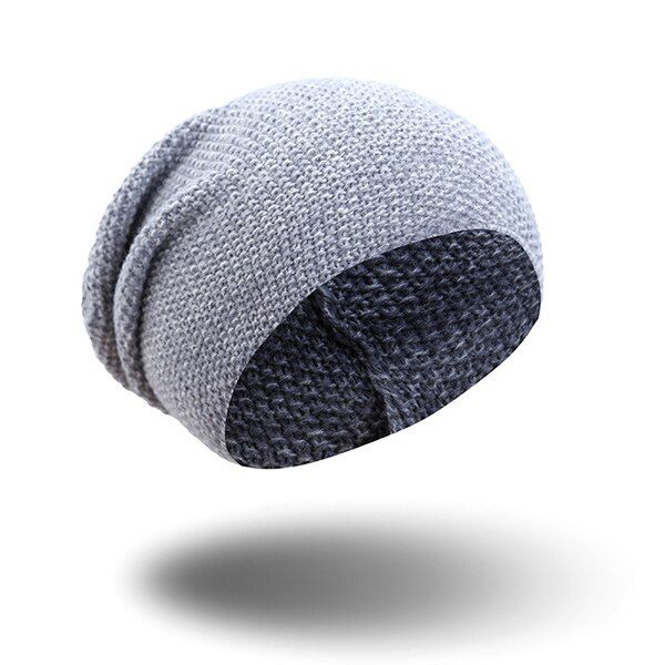 Plain Skullies Beanies Men Acrylic Casual Ski Hat For Boy Spring Autumn Slouchy Women's Solid Unisex Knitted Hat Female