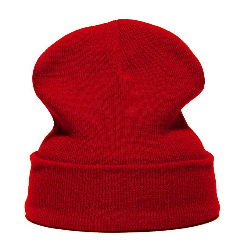 Japanese Customized Embroidered Your Logo Text Beautiful Hats Fashion Warm Cap Unisex Elasticity Knit Beanie Hats