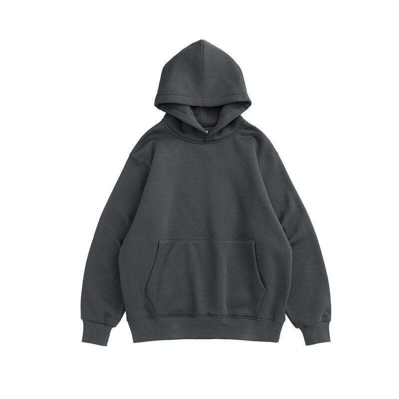 Alt Basic Harajuku Fleece Hoodies Unisex Streetwear Fashion Blank Oversized Hoodies Men Solid Color Hoodies Pullovers 169W