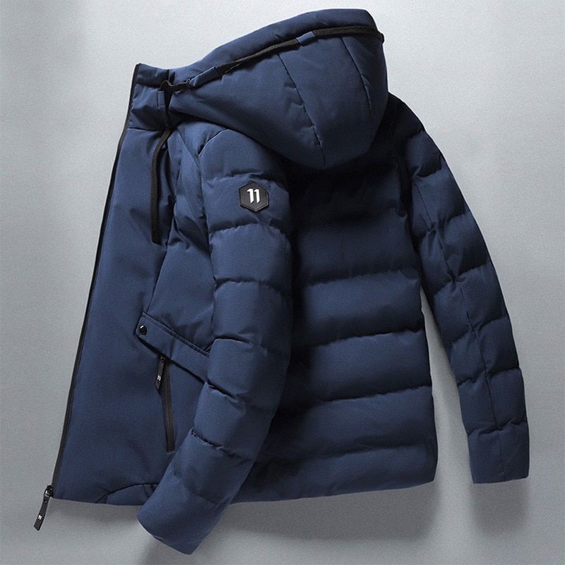 Men Winter Waterproof Jacket Casual Thick Warm Parkas Men Autumn Outwear Windproof Hat Hooded Parkas Jacket Men