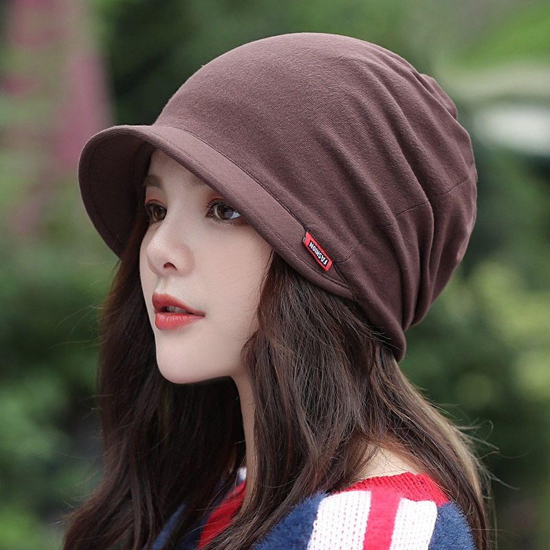 Knitted Hat Women's Autumn And Winter Haed Cap Fashion Solid Outdoor Windproof Keep Warm Thicken Knitted TG0139