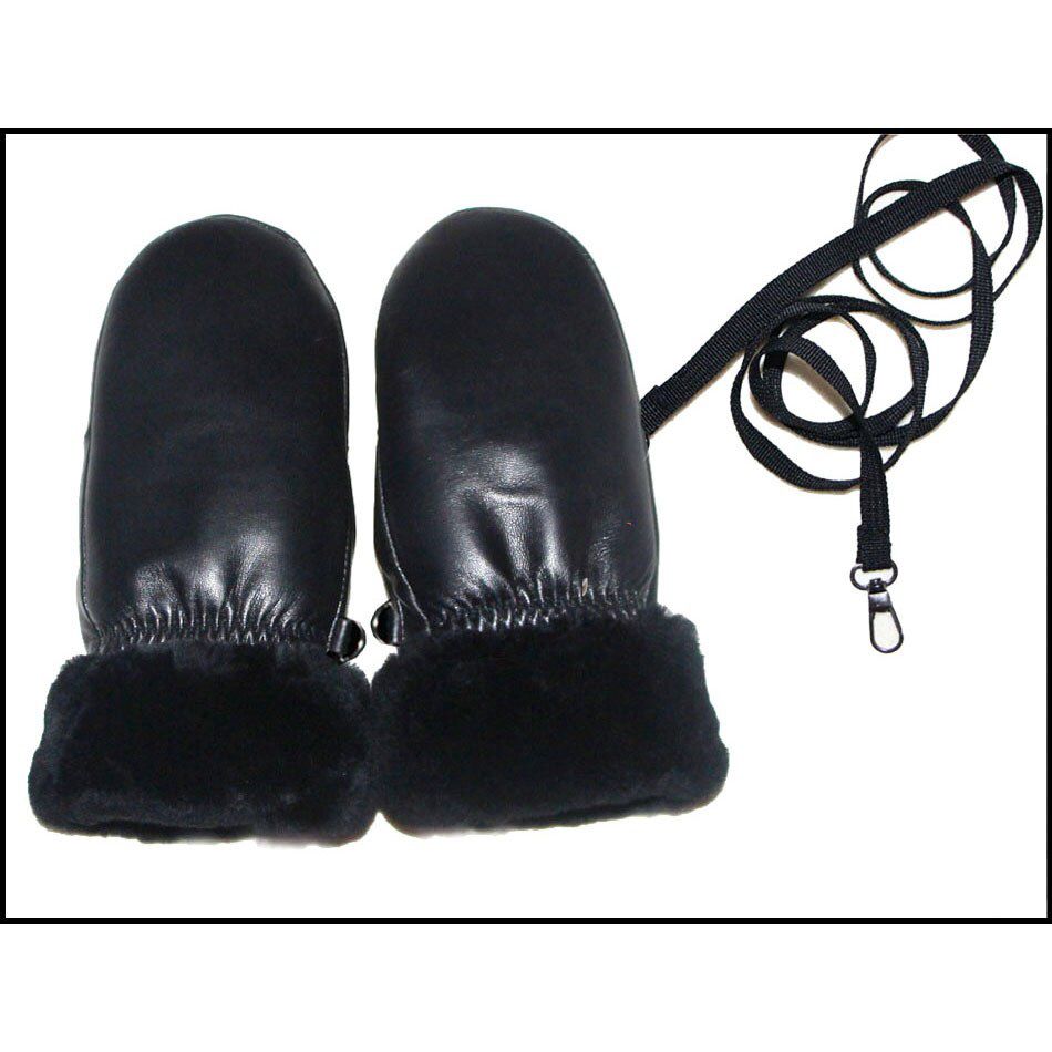 AOTIANYANG Mittens Women's Leather Sheepskin Gloves  Wool Gloves Winter Cold-proof Outdoor Thicken Windproof Warmth New