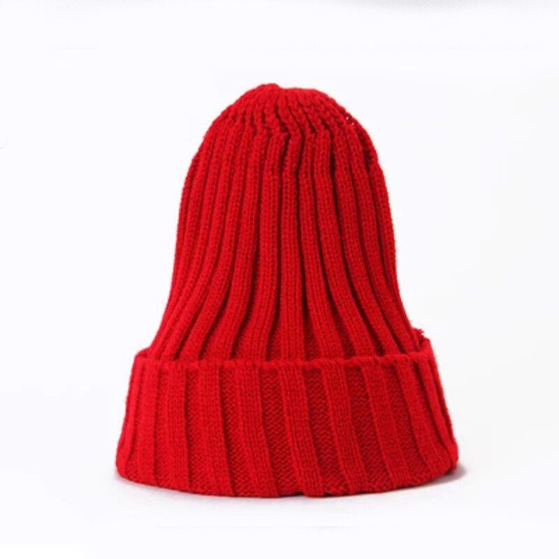 2019 New Beanies Women Solid Knitted Warm Soft Trendy Hats Simple Korean Style Womens Wool Casual Caps Elegant All-match Beanie