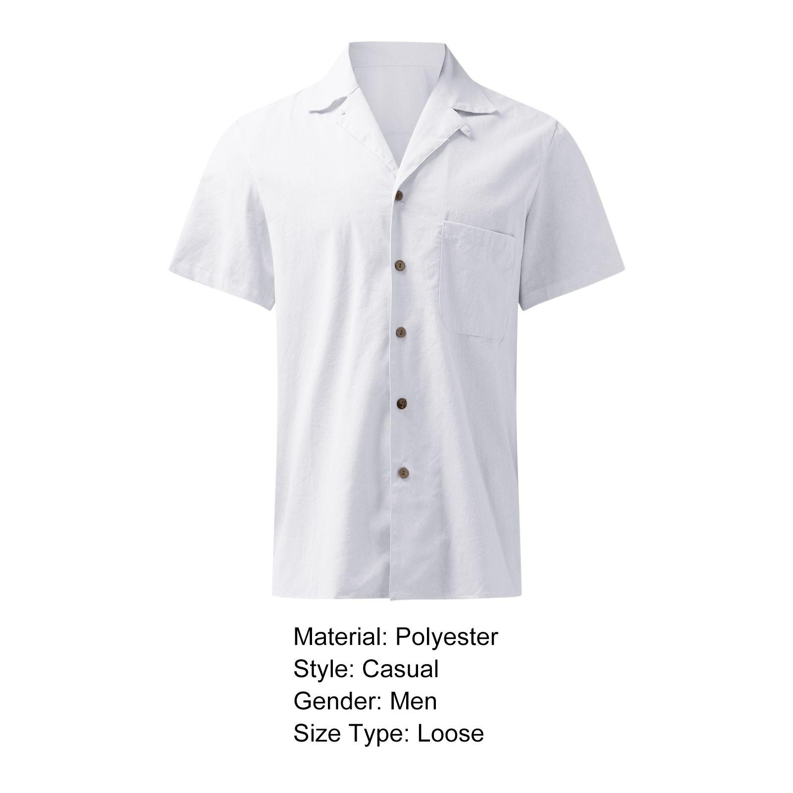 Shirt Loose Cardigan Comforle Men Top