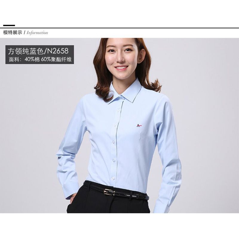 2021 reserva aramy camisa new style ladies shirt long-sleeved pure cotton formal shirt ladies aramy women business social sh