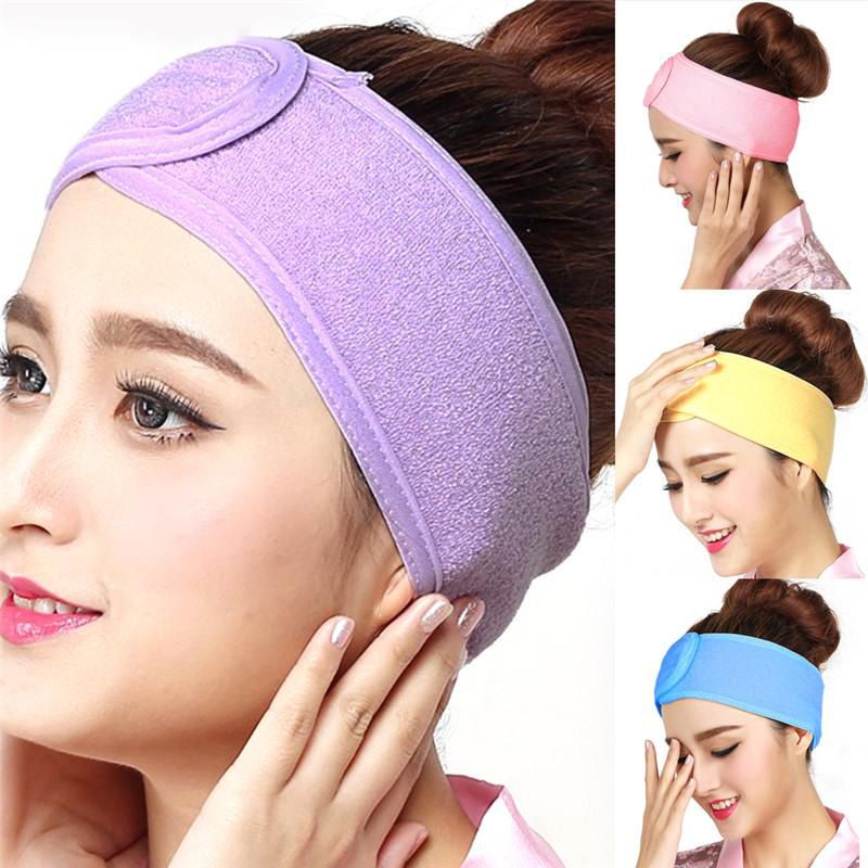 【ALLGOOD】Soft Adjustable Towel Hair Wrap Head Band For Make Up Beauty Hair Band