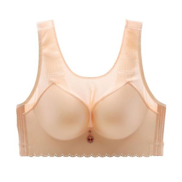 OU016  Invisible Underwear For Women Push Up Bras Large Size Breathable Bralette  Seamless Lingerie