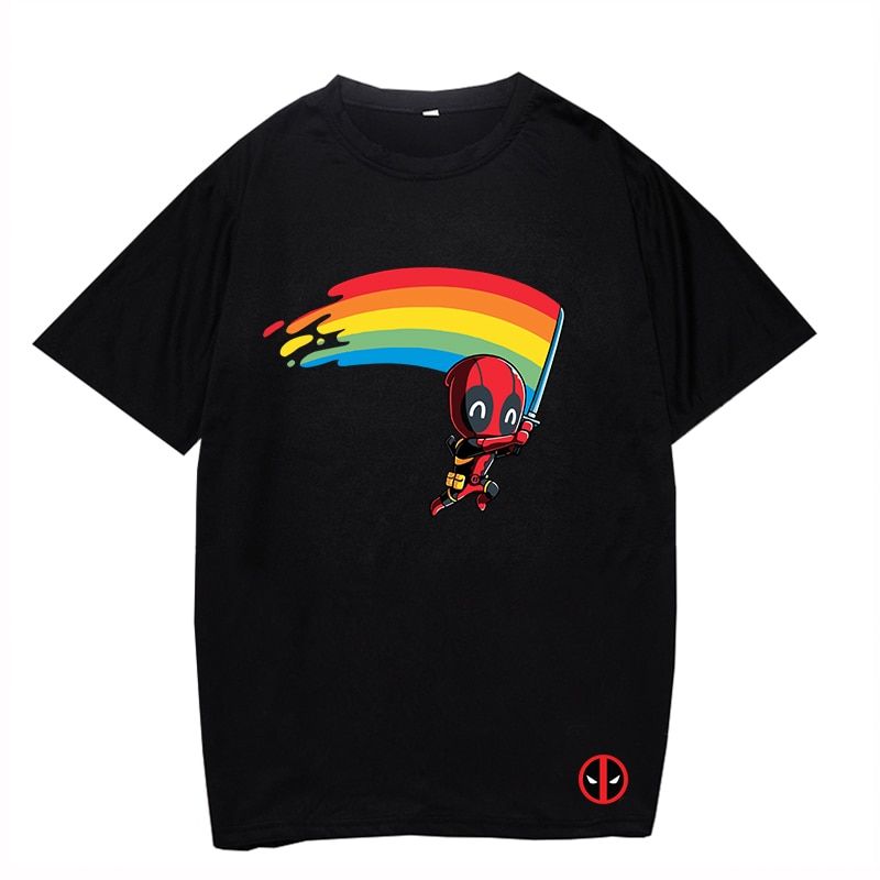 Deadl Black Boy Men's T Shirt UniCotton Casual T-shirt Summer O-neck Short Sleeve Shirt Dropsp Teens Breathable Tee