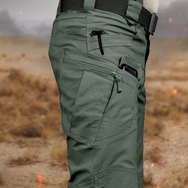Tacitcal Pants Men Elastic Multiple Pocket Male Trousers Casual Military Man Pant Mens Joggers Fitness Plus Size Cargo Pants Men