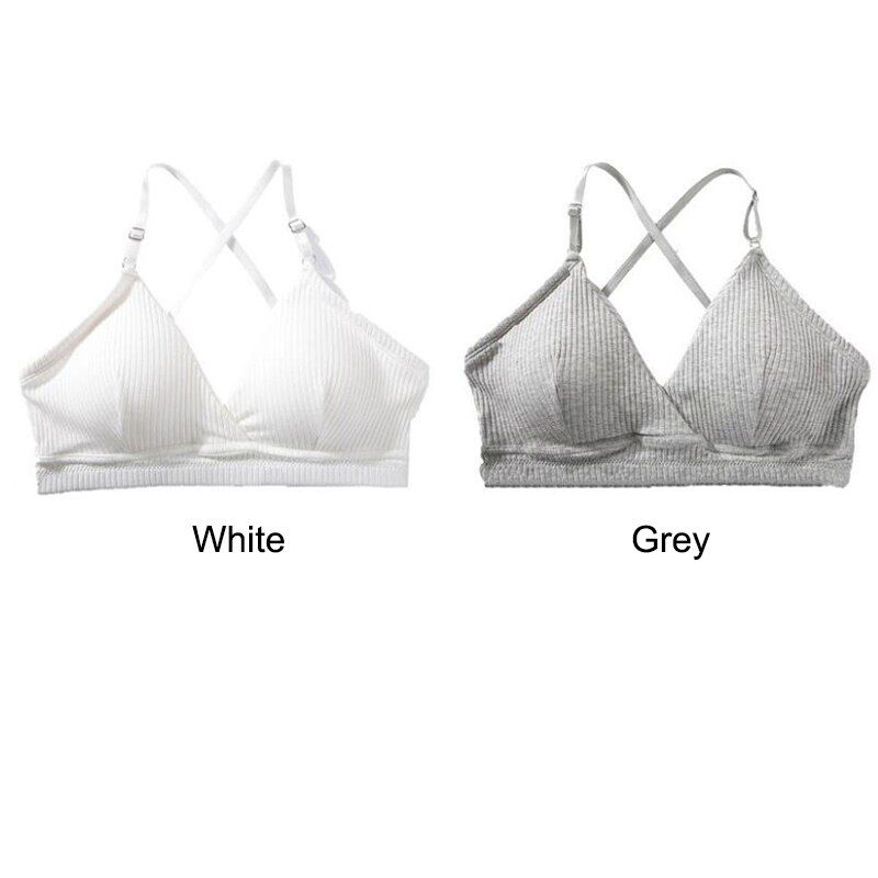 2pcs Triangle Women Padded Push Up Bra Thin Seamless Wire Free Bralette Backless Seamless Bras For Women  Soutien Gorge