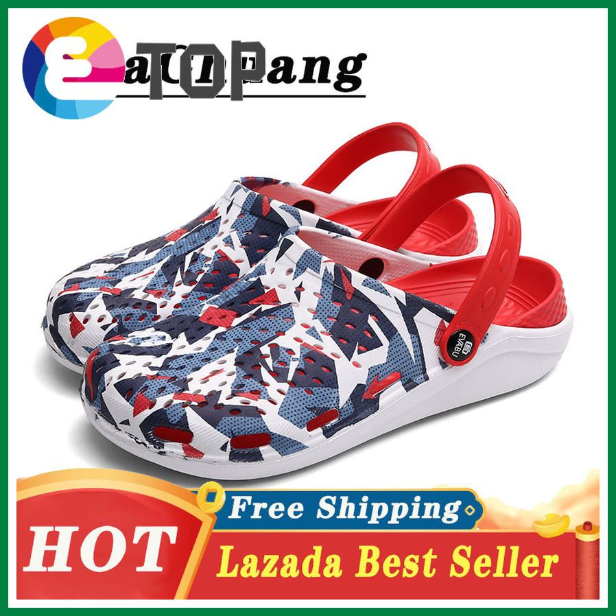 Men Sandals Rubber Casual Outdoor Sports Sandals for Men Beach Hole Shoes Couple Sandals for Men and Women