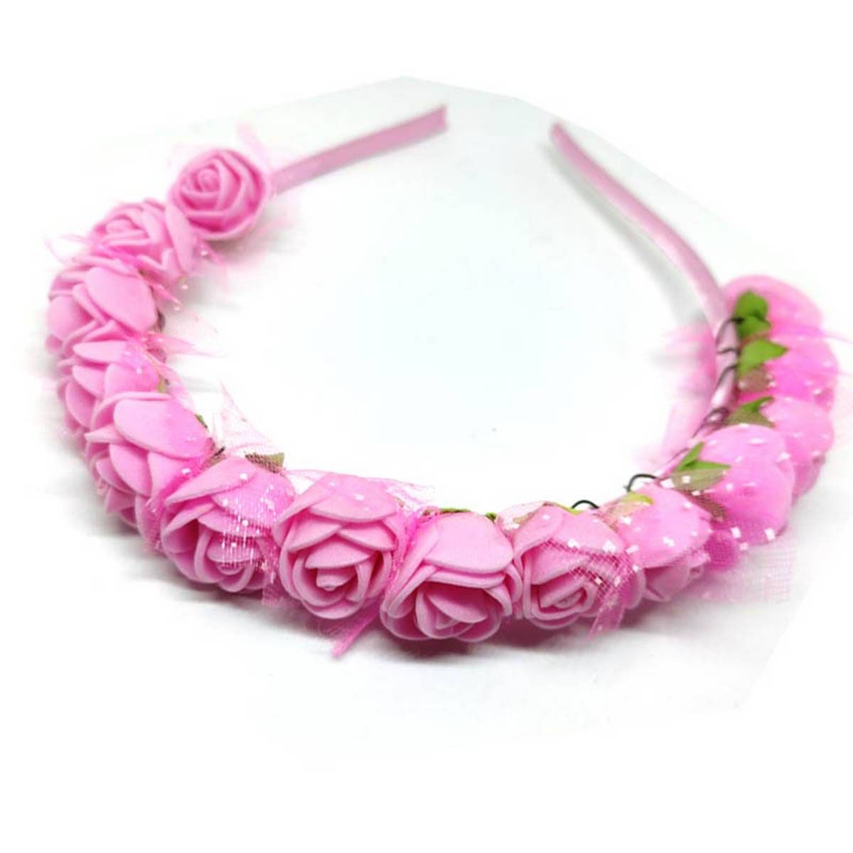 Artificia Pinkl Flower Hair Band For Girls And Women