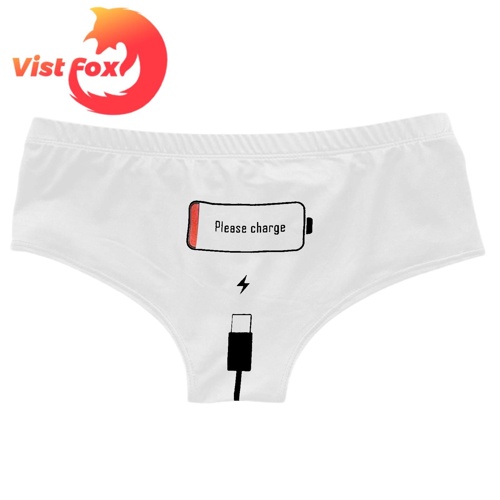 Vist Fox Panties Low-rise Printing Design Lady Briefs