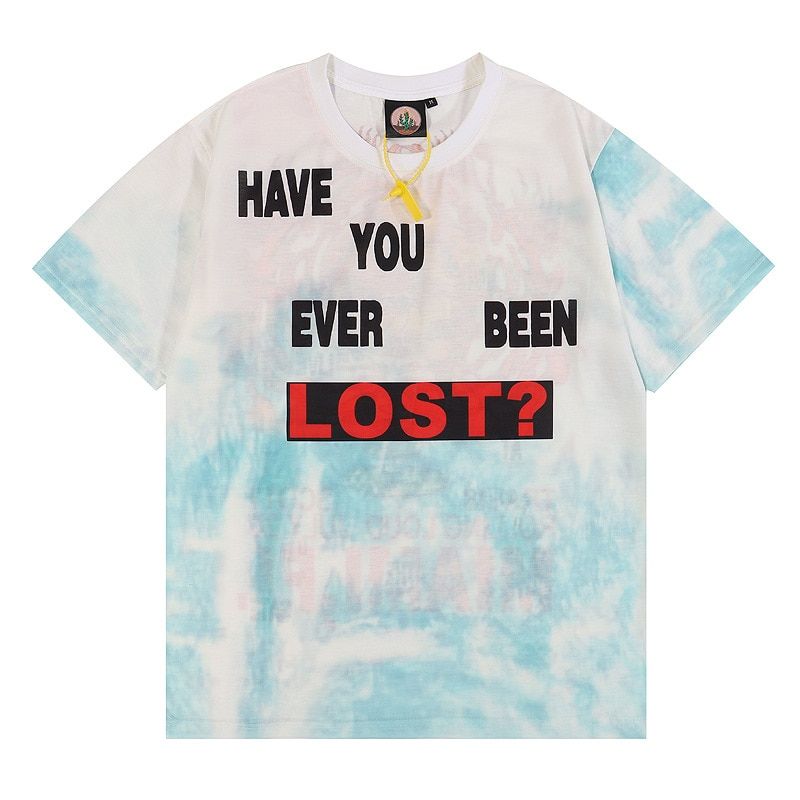 Kanye West Sf Asymmetric Men Summer 350 T-Shirts  Hop Streetwear Khaki Oversized Tops Tees Casual Letter Print TShirts