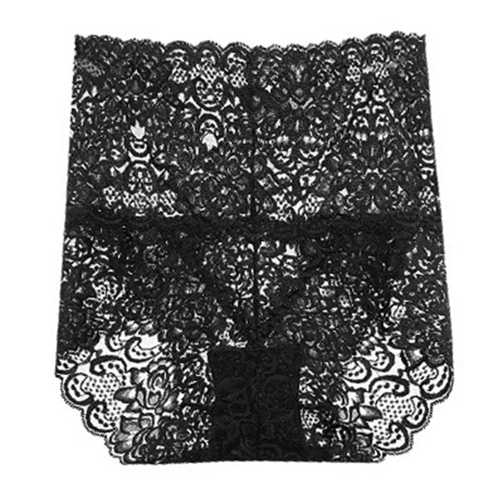 Women Lace Hollow See-through High Waist Seamless Panties Underwear Briefs