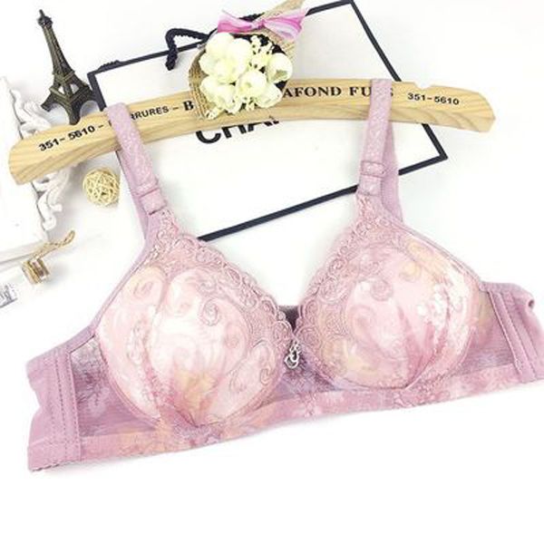 Bra No Ring Embroidered Thin Cotton Underwear Bra of 2019 75b 80b 75b 90b